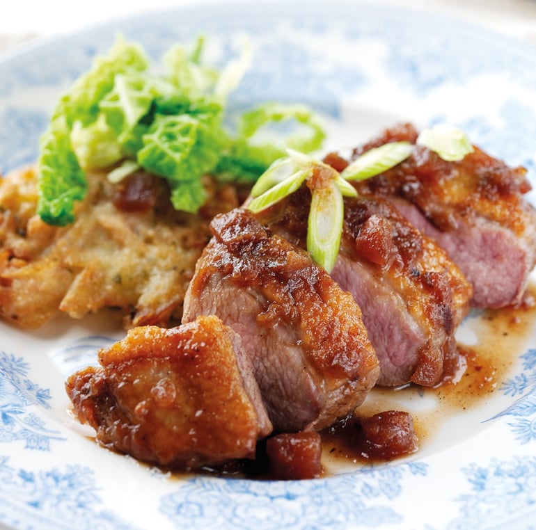 Duck Breasts in Plum Sauce with Tracklements Plum Chutney_1.jpg