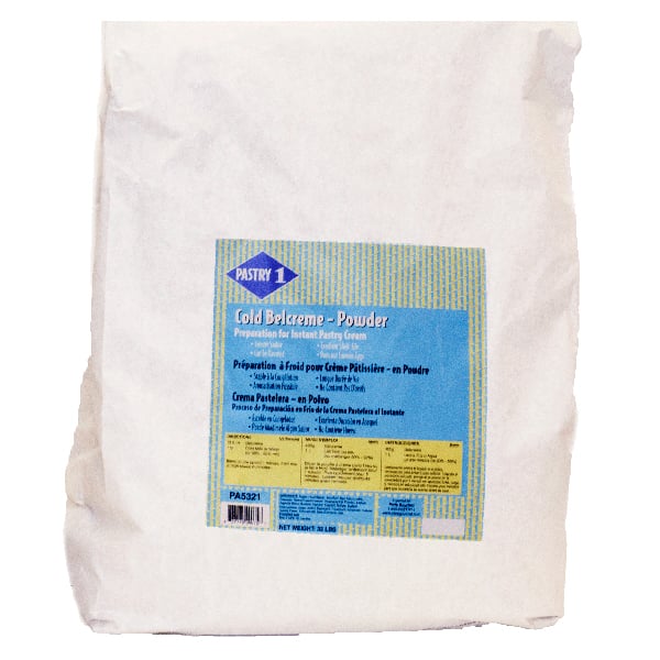 Belcreme Cold-Process Pastry Cream Powder 33 lb.