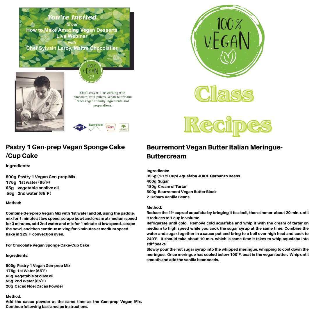 Vegan Desserts Webinar